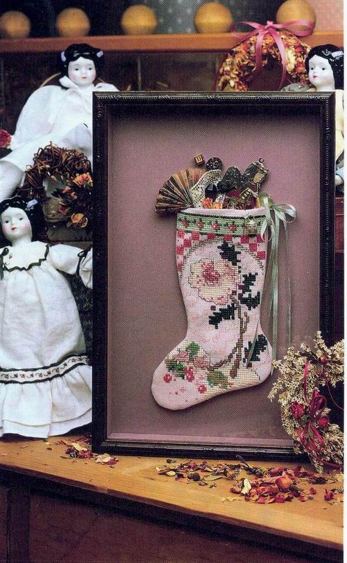 Schema punto croce Calza 2a