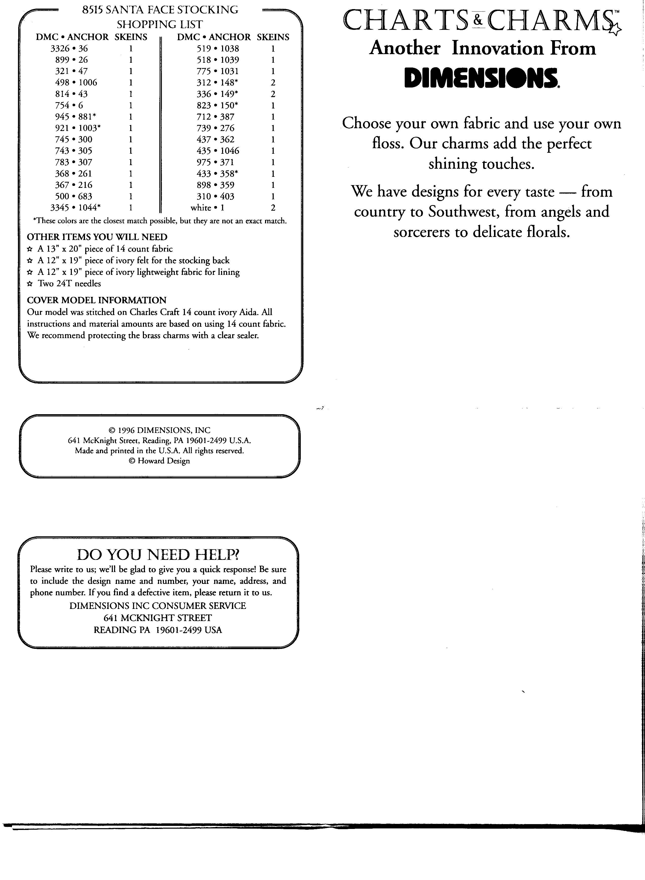 Schema punto croce Calza Babbonatale 18g