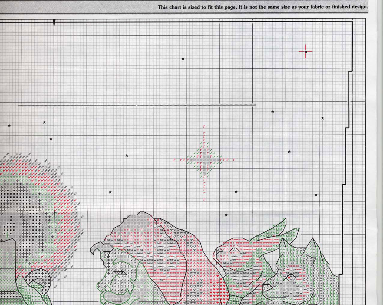 Schema punto croce Calza Babbonatale 19c