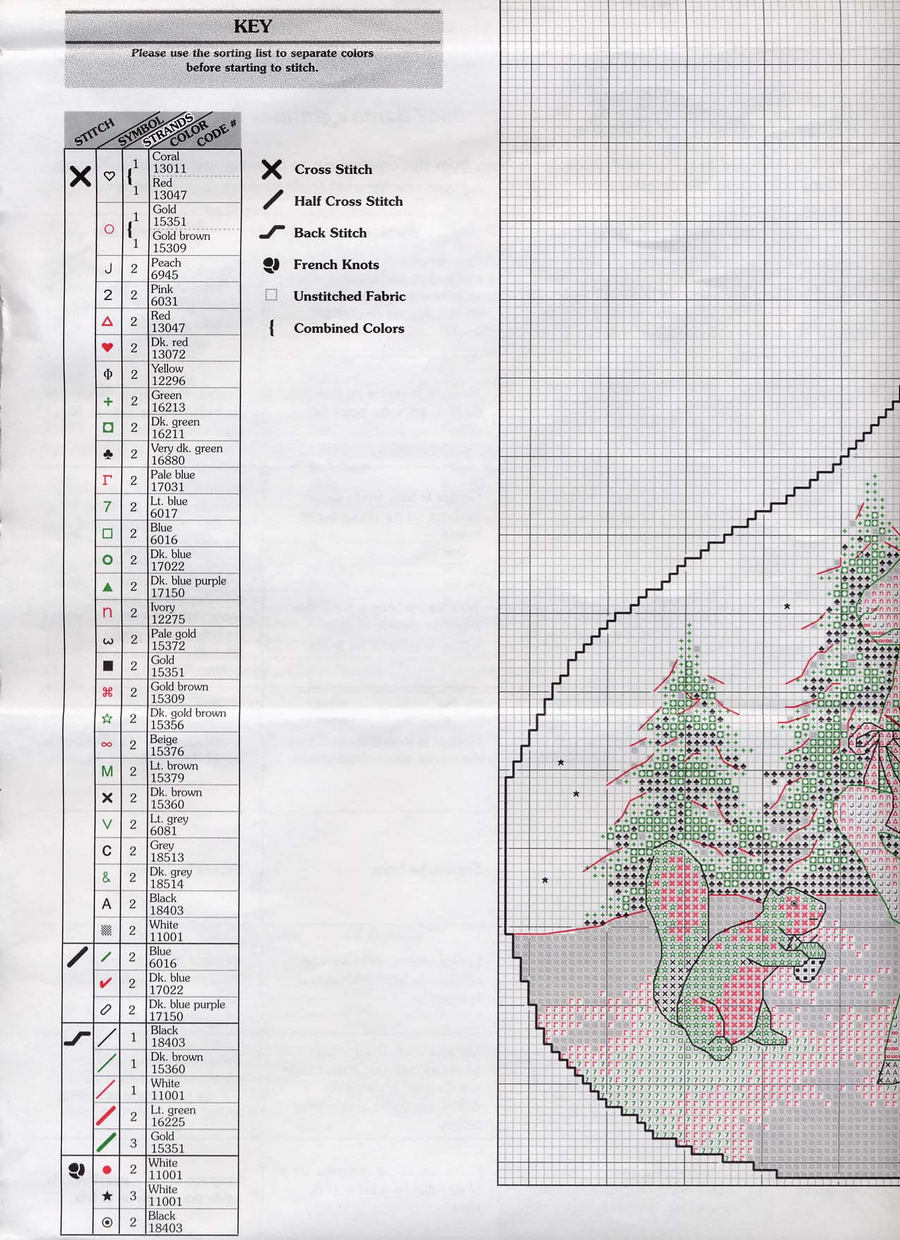 Schema punto croce Calza Babbonatale 19g