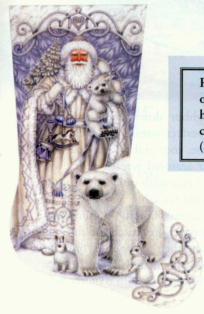 Schema punto croce Calza Babbonatale 21a