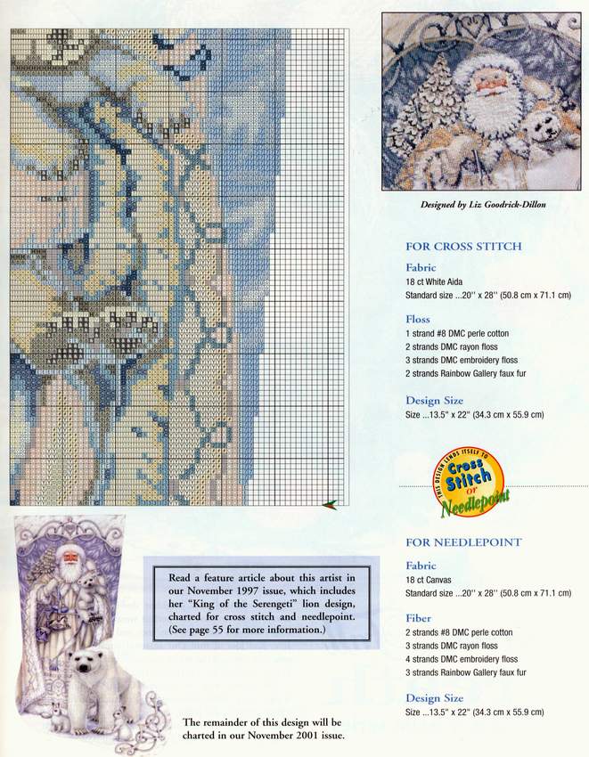 Schema punto croce Calza Babbonatale 21e