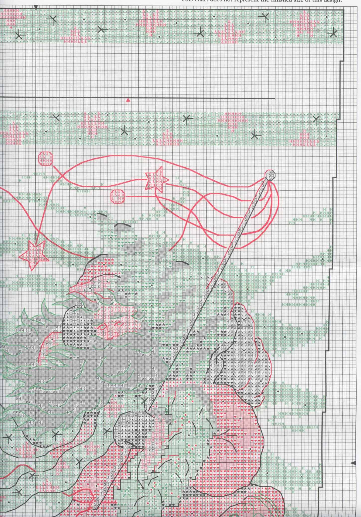 Schema punto croce Calza Babbonatale 3c