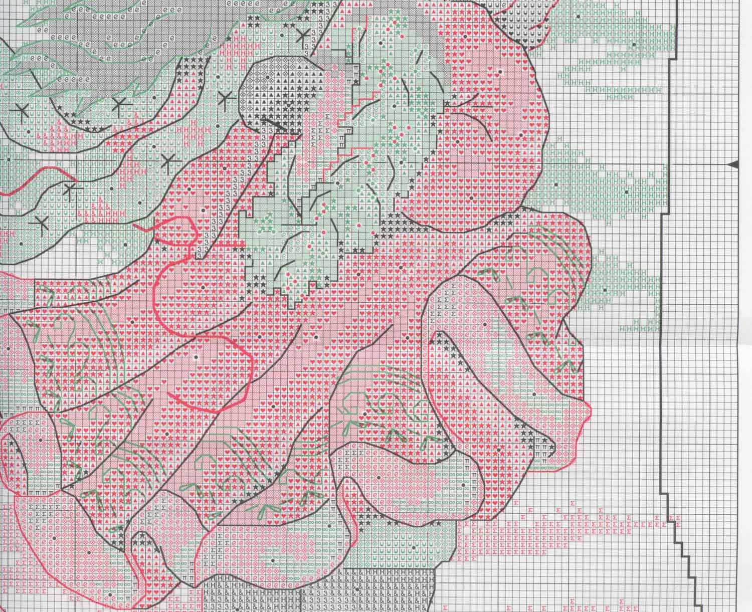 Schema punto croce Calza Babbonatale 3e