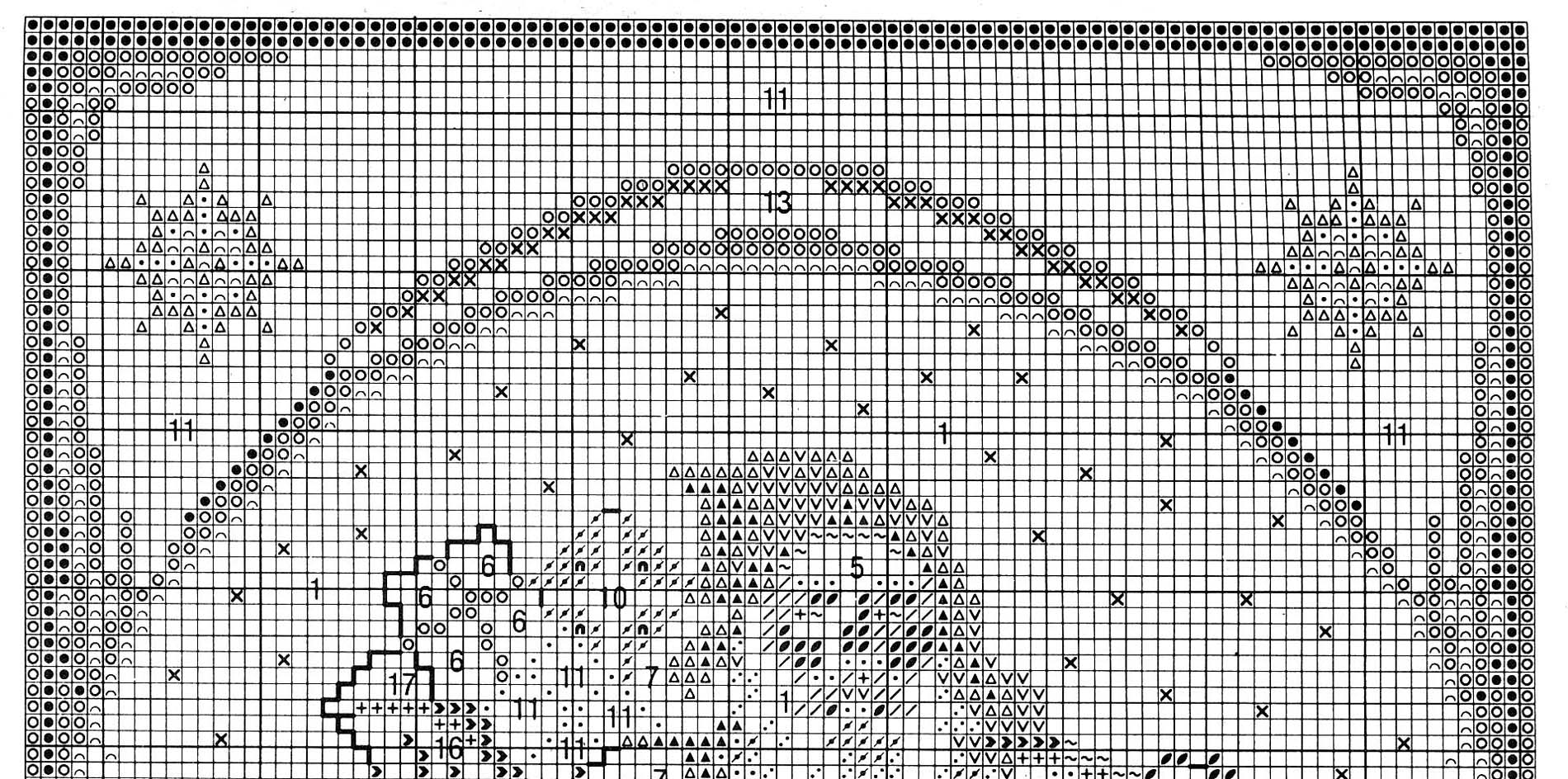Schema punto croce Calza Babbonatale 5b
