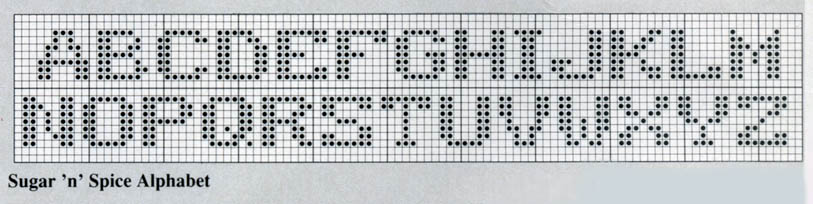 Schema punto croce Calza Giocattoli 1b