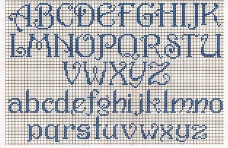 Schema punto croce Calza Omino 1f