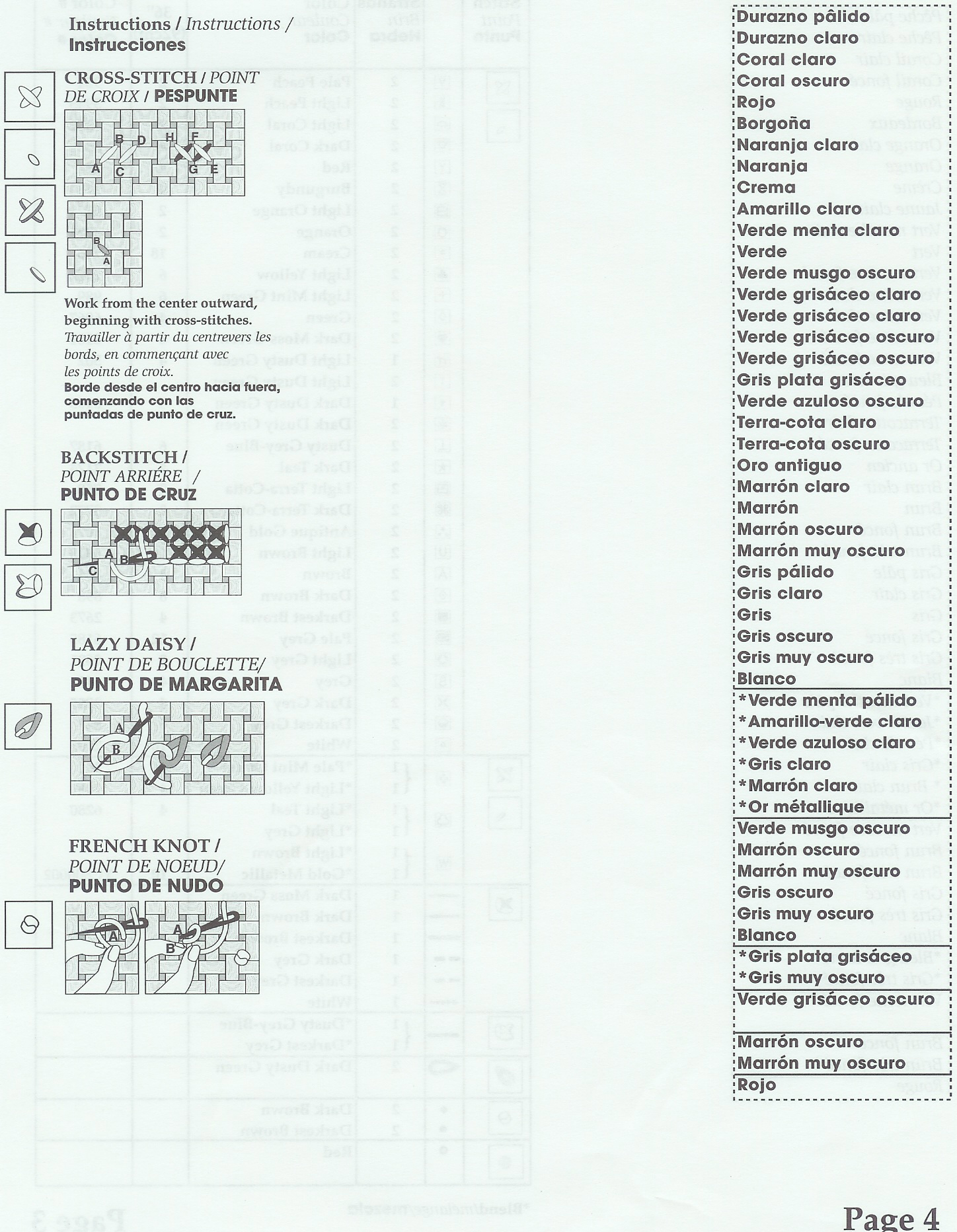 Schema punto croce Calza Omino 6h