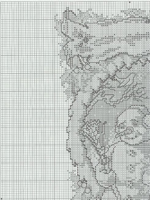 Schema punto croce Calza Omino 9a