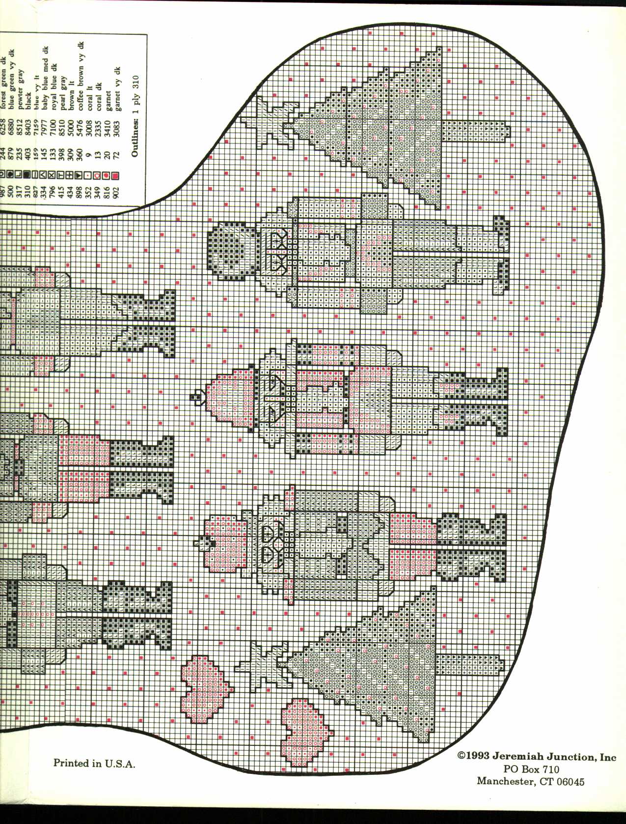 Schema punto croce Calza Soldatini 1d