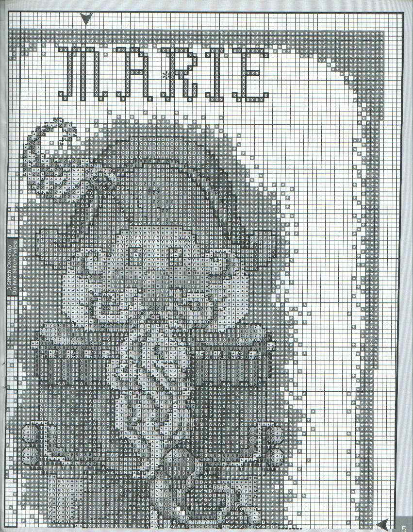 Schema punto croce Calza Soldato5