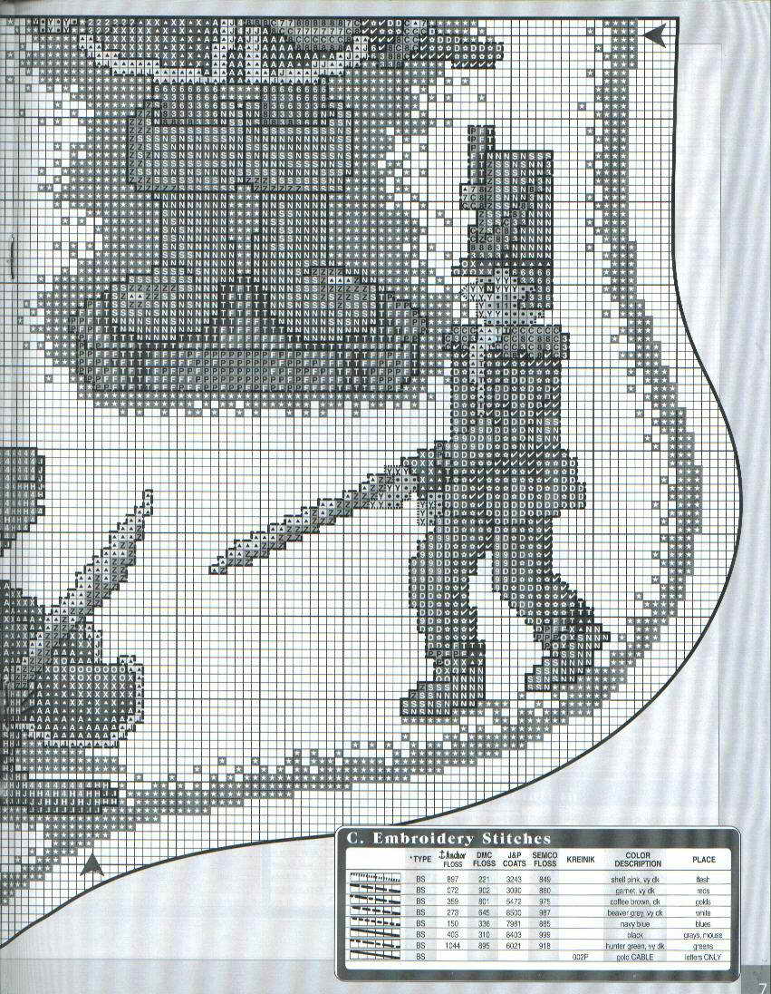 Schema punto croce Calza Soldato7