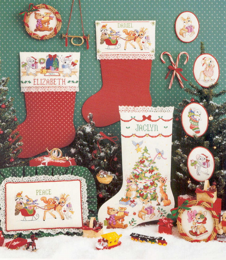 Schema punto croce Calze Varie 1a