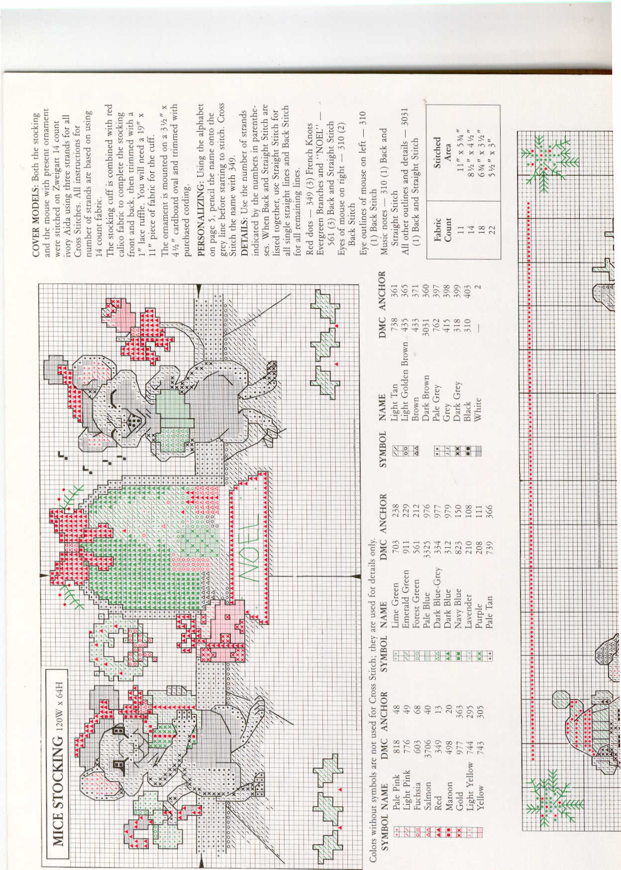 Schema punto croce Calze Varie 1b