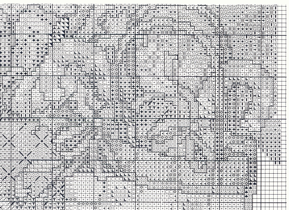 Schema punto croce Cuccioli Natale 2h