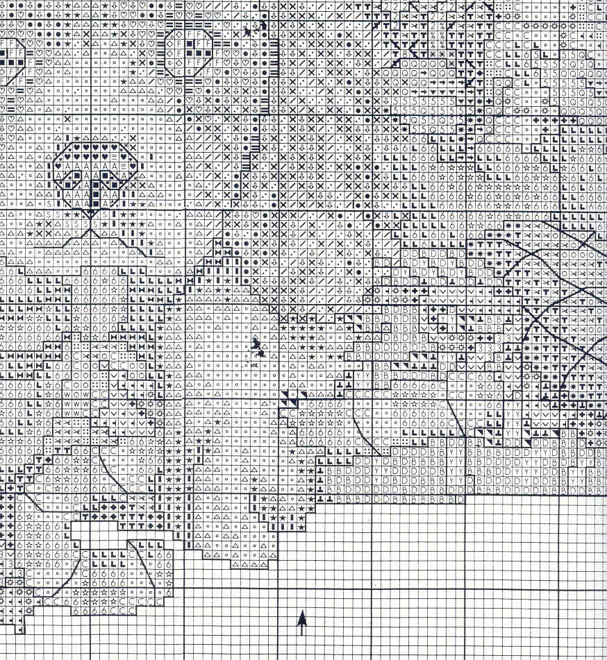 Schema punto croce Cuccioli Natale 2k