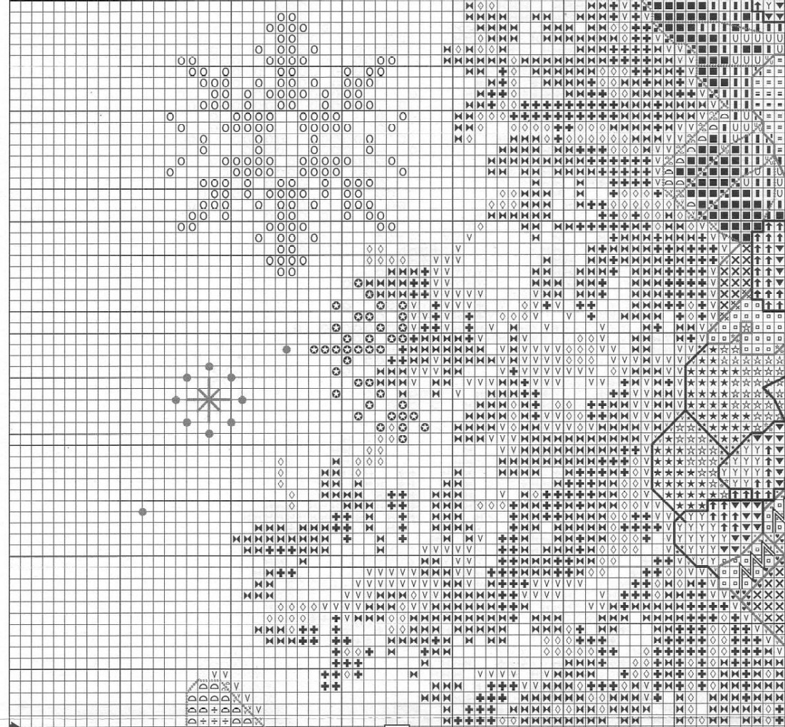 Schema punto croce Fate E Fiocchi Di Neve 2