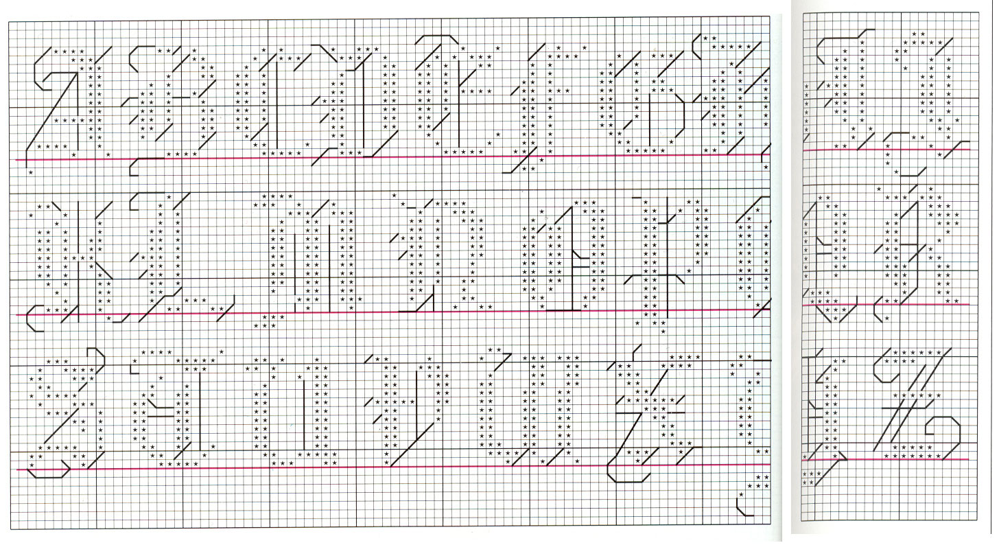 Schema punto croce Foresta Neve 7