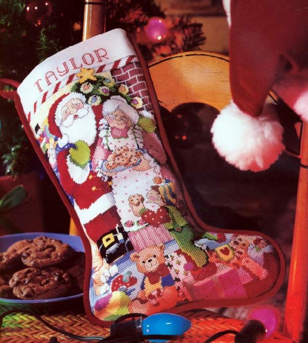 Schema punto croce Mr Ms Santa 1a