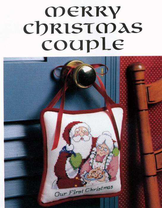 Schema punto croce Mr Ms Santa 1b