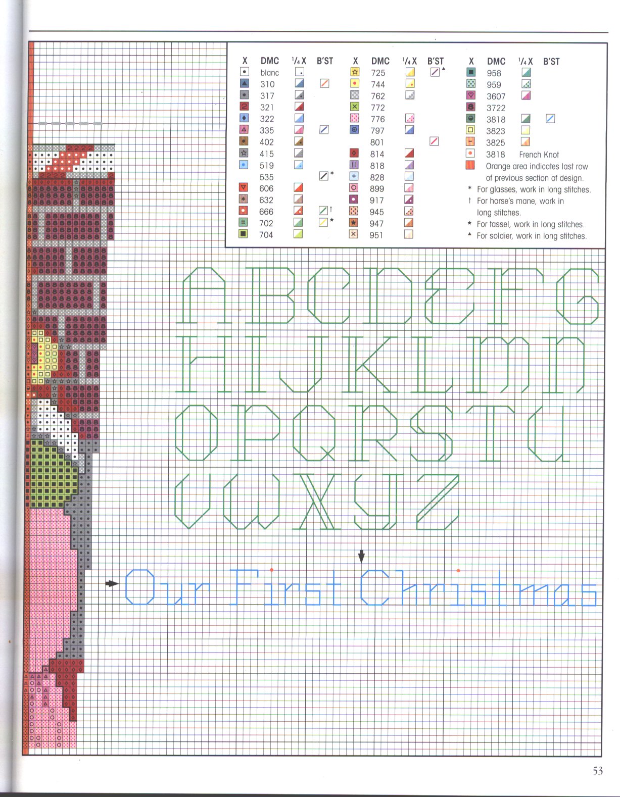 Schema punto croce Mr Ms Santa 1d