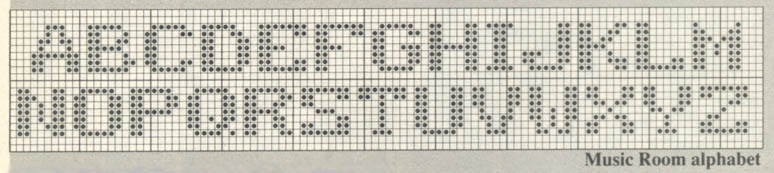 Schema punto croce Musica 4