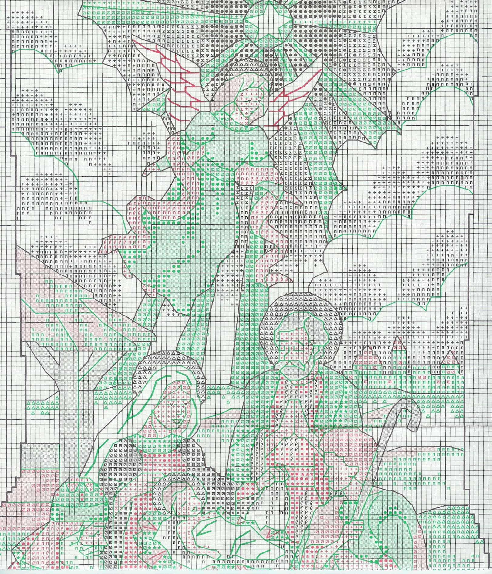 Schema punto croce Nascita 11