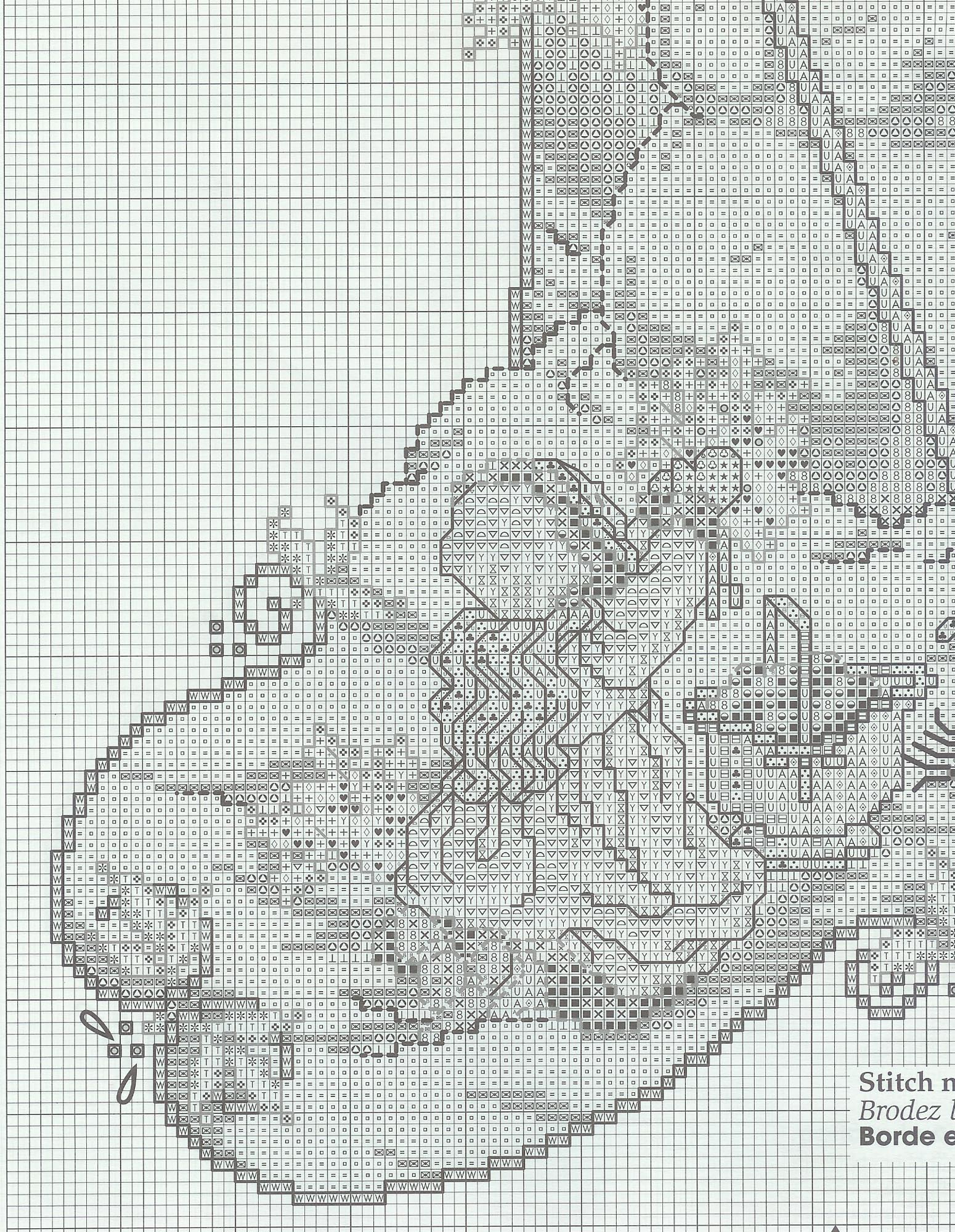 Schema punto croce Nascita 2