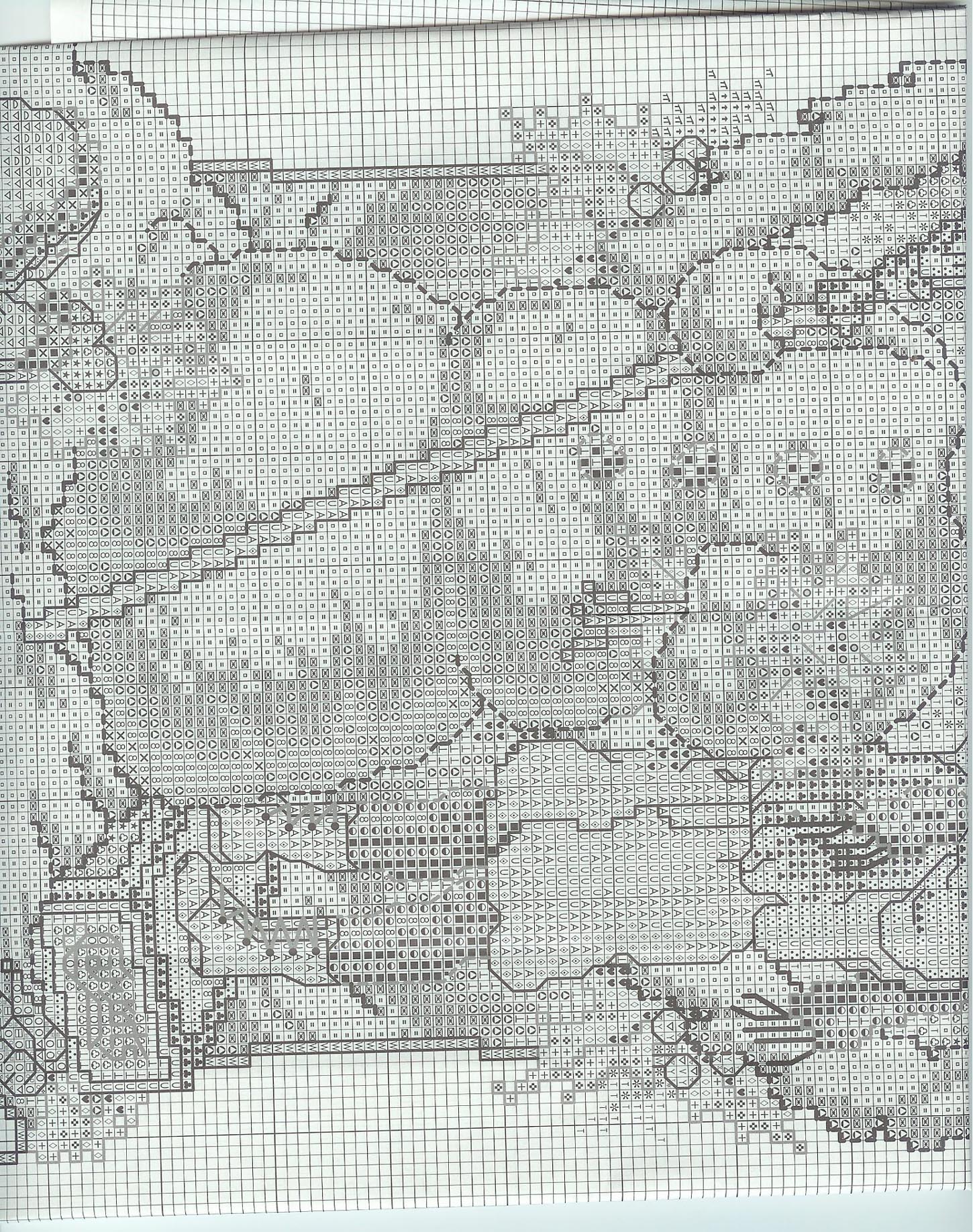 Schema punto croce Nascita 5