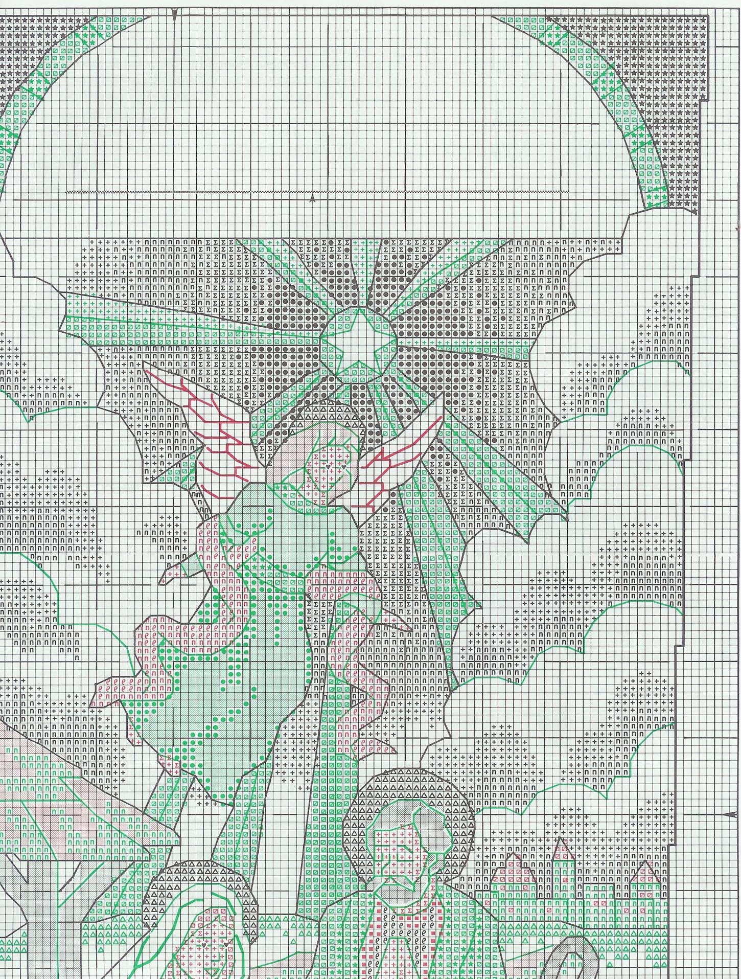 Schema punto croce Nascita 7