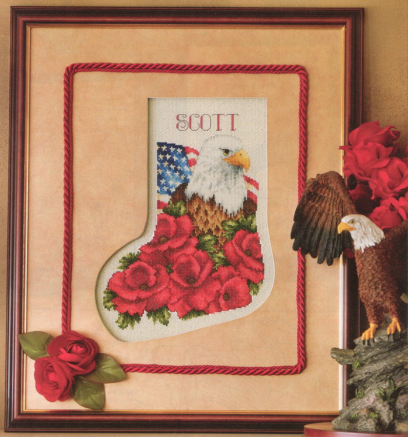 Schema punto croce Patriottici 01