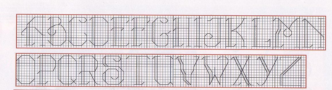 Schema punto croce Patriottici 07