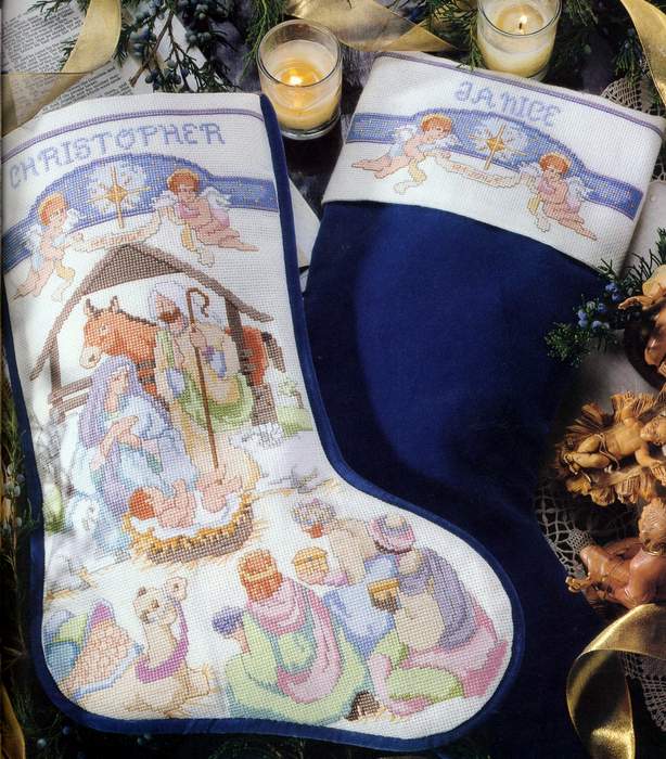 Schema punto croce Presepe 1