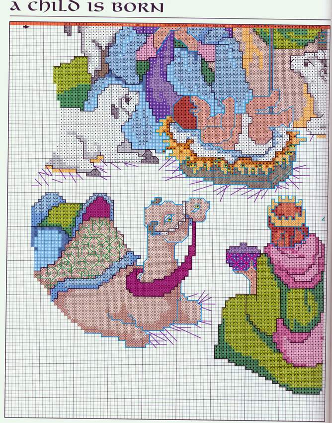 Schema punto croce Presepe 5