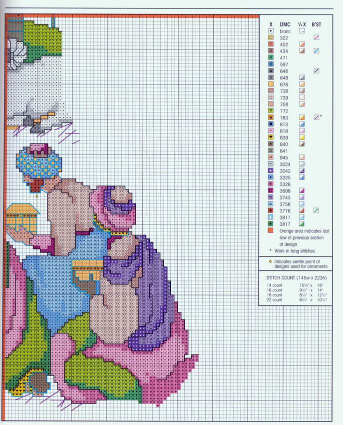 Schema punto croce Presepe 6