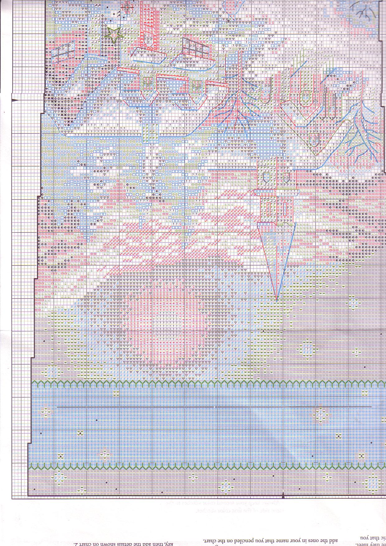 Schema punto croce Slitta 2