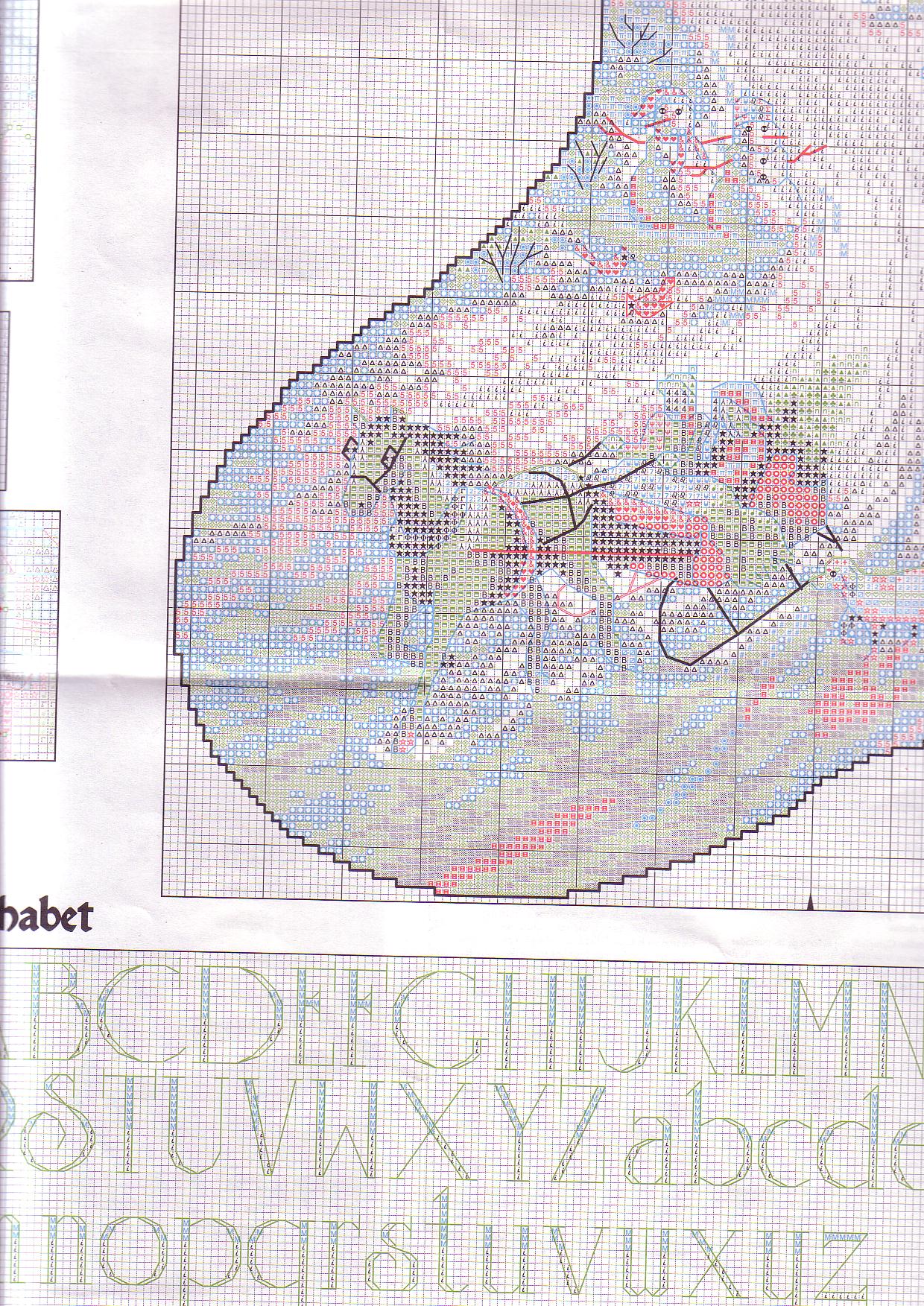 Schema punto croce Slitta 3