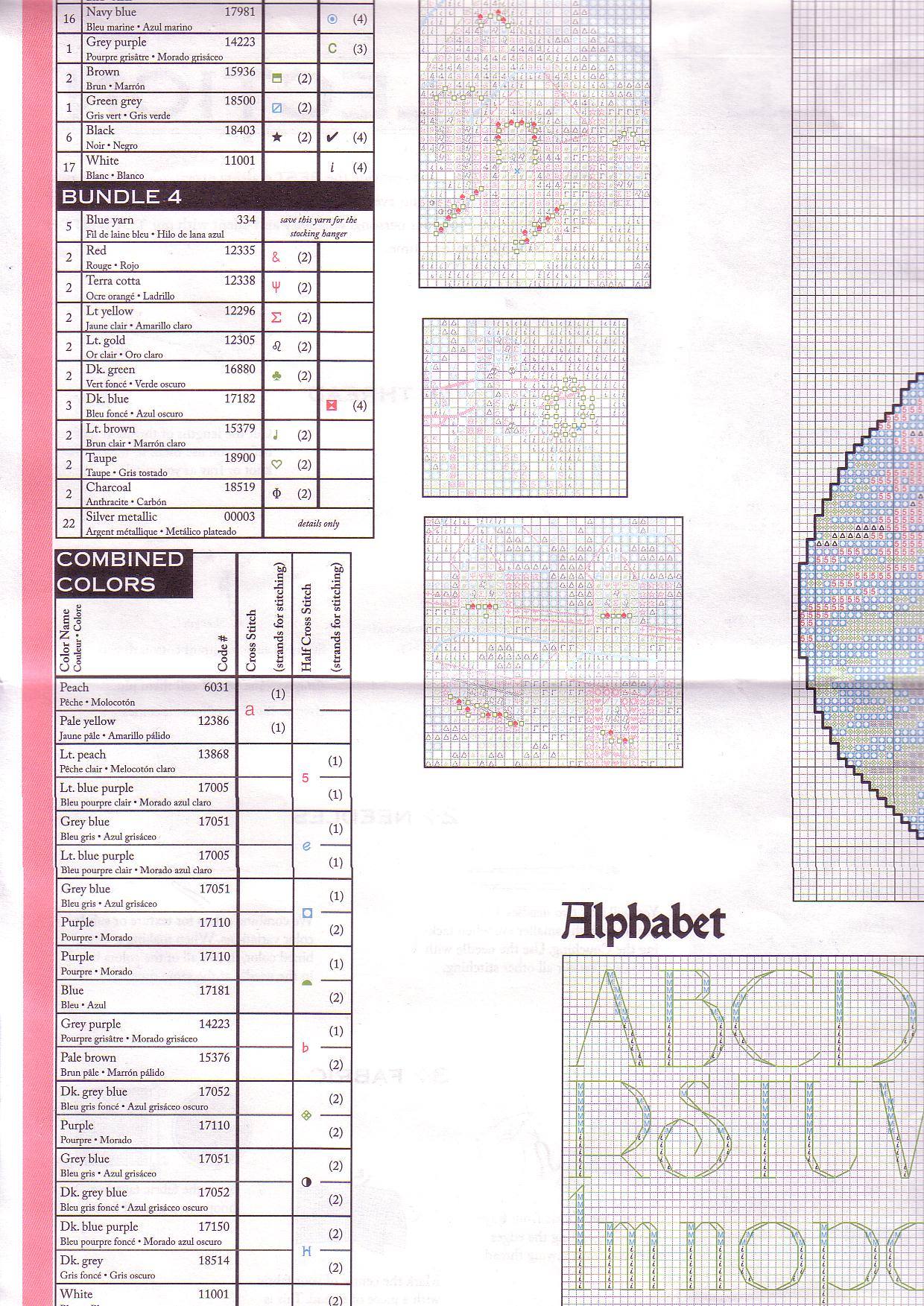 Schema punto croce Slitta 4