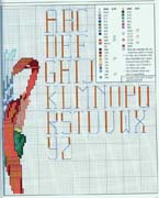 Schema punto croce Calza Angelo 1c