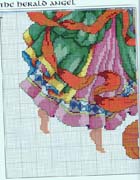 Schema punto croce Calza Angelo 1d