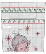 Schema punto croce Calza Angelo 2b