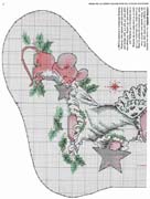 Schema punto croce Calza Angelo 2c