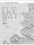 Schema punto croce Calza Angelo 5f