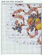 Schema punto croce Calza Angelo Musicale 1d