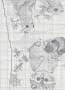 Schema punto croce Calza Animaletti 1d