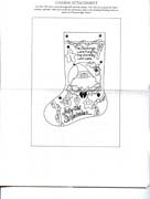 Schema punto croce Calza Babbonatale 18f