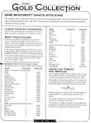 Schema punto croce Calza Babbonatale 3j