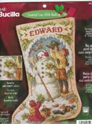 Schema punto croce Calza Omino 6a