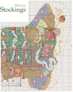 Schema punto croce Calza Orsetti 2c