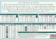 Schema punto croce Calza Paesaggio Innevato-3